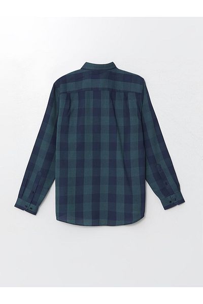 LC Waikiki New Season Regular Fit Long Sleeve Plaid Dobby Men's Shirt - S51049Z8