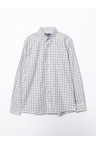 LC Waikiki Ανδρικό πουκάμισο κανονικής εφαρμογής μακρυμάνικο καρό Gabardine