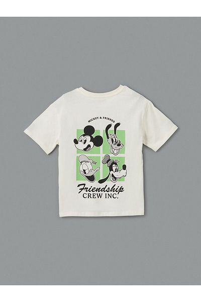 LC Waikiki Lcw Kids Crew Neck Mickey Mouse Printed Girls' T-Shirt