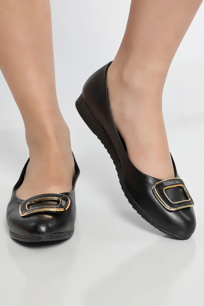 Elit 665774 Чорні зручні легкі жіночі балетки на щодень