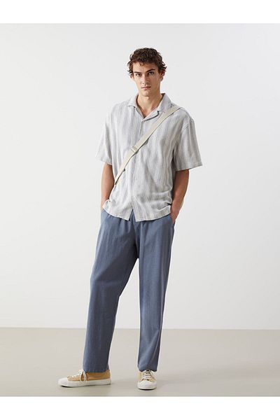 LC Waikiki Ανδρικό ριγέ κοντό μανίκι XSIDE Regular Fit