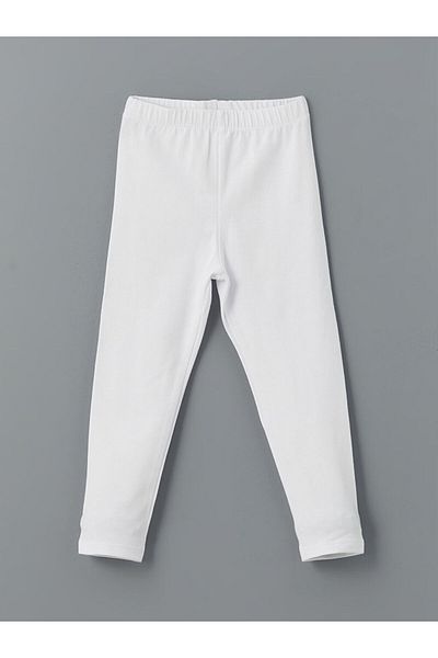 LC Waikiki Colanți pentru fete LCW ECO Basic cu talie elastică