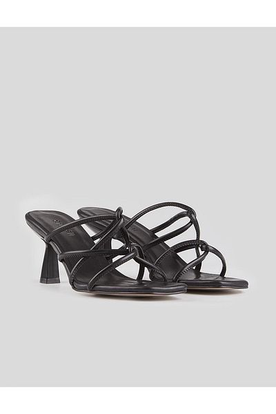 Cabani Black Women's Thin Heeled Slippers