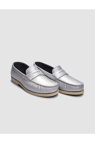 Cabani Genuine Leather Gray Women's Casual Shoes