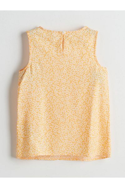 LC Waikiki Lcw Crew Neck Floral Girl's Blouse