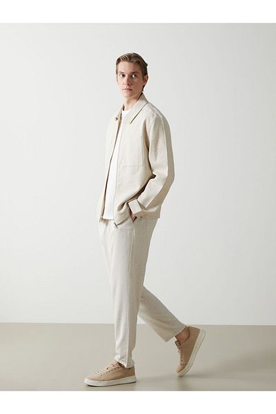 LC Waikiki Ανδρικό παντελόνι LCW Vision Standard Mold Linen Blend