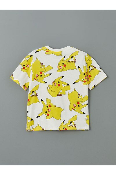 LC Waikiki Tricou pentru copii LCW Kids Crew Neck Pokemon imprimat pentru băiat