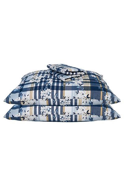 femmhome طقم ملاءة جاهزة مزدوجة كبيرة الحجم من Ranforce مقاس 180x200+30 سم