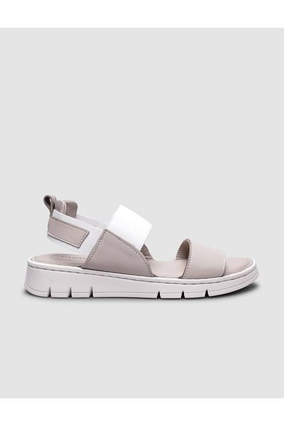 Cabani 100% Genuine Leather Beige Women's Daily Sandals