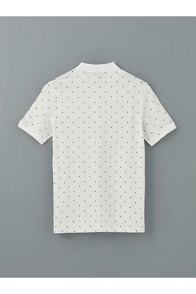 LC Waikiki LCWAIKIKI Klassisches Polo-Kragen-Kurzarm-Piqué-T-Shirt für Herren mit Muster