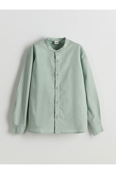LC Waikiki Αγόρια πουκάμισα Lcw Kids Hakim Collar Linen Blended