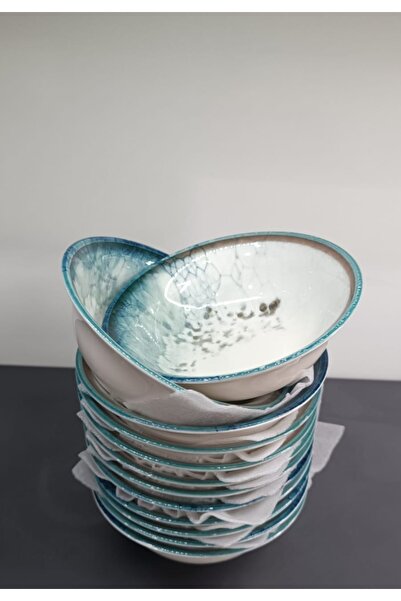 Güral جورال بورسلين رخام نمط 14 سم 12 قطعة وعاء شوربة