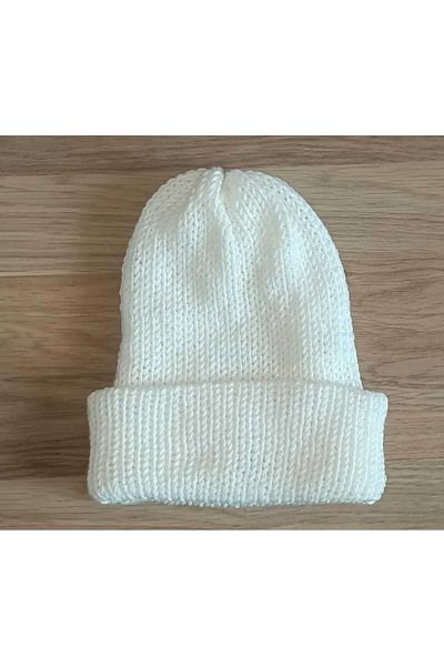 REKROART Unisex Oversize Hand Knitted Wool Beret