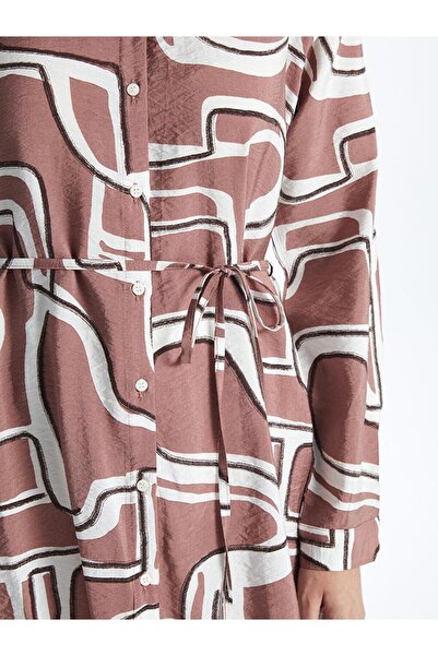 LC Waikiki LCWAIKIKI Classic Desenli Kadın Gömlek Tunik