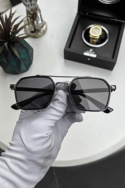 Roger Bacon نظارات شمسية سوداء للجنسين