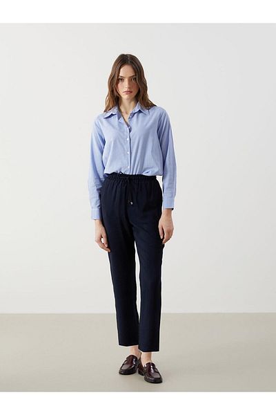 LC Waikiki Lcwaikiki Classic Elastic Waist Loose Fit Women's Trousers