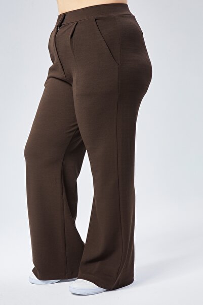 Symirna Women's Lycra Velcro Closure Oversize Palazzo Trousers