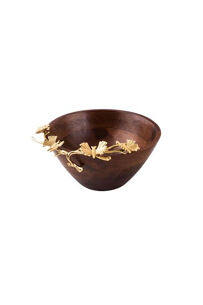 Dania Round wooden fruit plate, size 25 cm