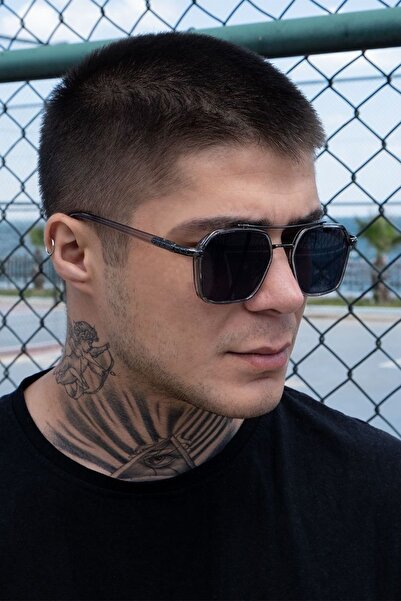 Roger Bacon Black Erkek Güneş Gözlük Pilot Model