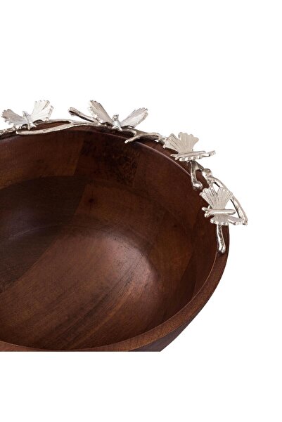 Dania Round wooden fruit plate, size 25 cm