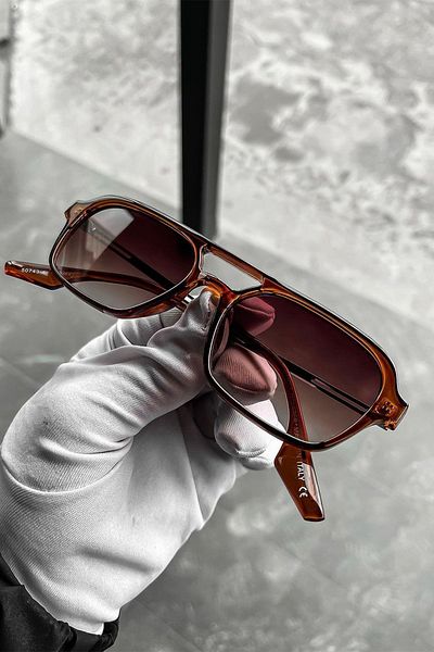 Roger Bacon Unisex Brown Sunglasses