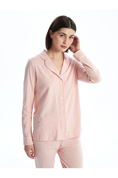 LC Waikiki Lcw Dream Shirt Collar Printed Women's Pajamas Set