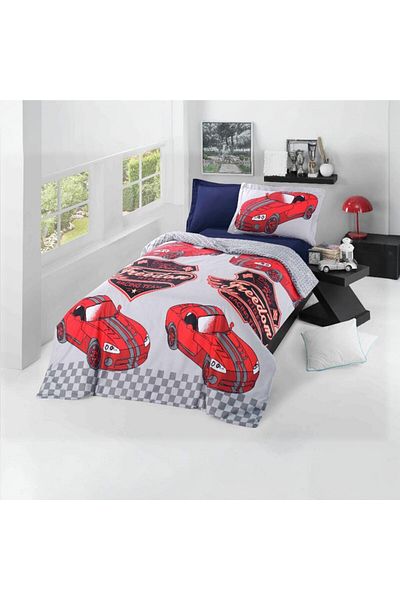 Pazar Home Bedding Bazaar Home Junior Turkish Cotton Polyester Bed Sheet, Single Size, 4 Pieces