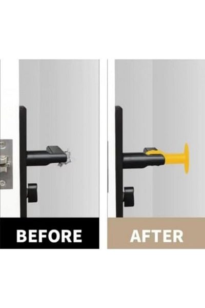 STOREMAX Gfc Store Snap Door Handle Stopper with Suction Cup, Set of 4, Anti-Knock and Easy Assembly, Durable