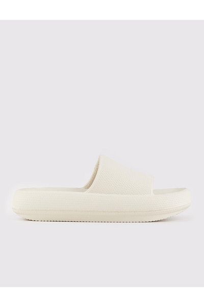 Cabani Beige Women's Flat Slippers