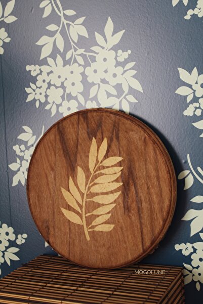 Mogolune Dekoratif İskandinav Tarz El Yapımı Ahşap Duvar Süsü – Modern Rustik...