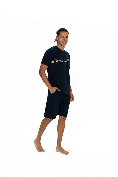 U.S. Polo Assn. Πόλο Ασν. Σετ ανδρικές βαμβακερές πιτζάμες - T-shirt & σορτς YZMN.AS.1.TR.8.A.8PL.8.US0.LKE11