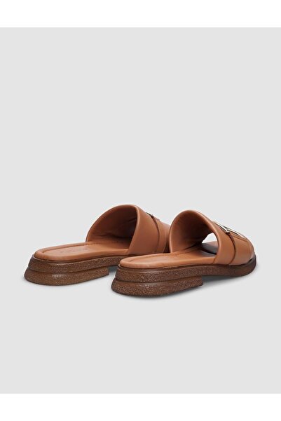 Cabani Γυναικείες παντόφλες με αγκράφα από 100% γνήσιο δέρμα