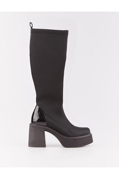 Cabani Black Zippered Women's Daily Boots