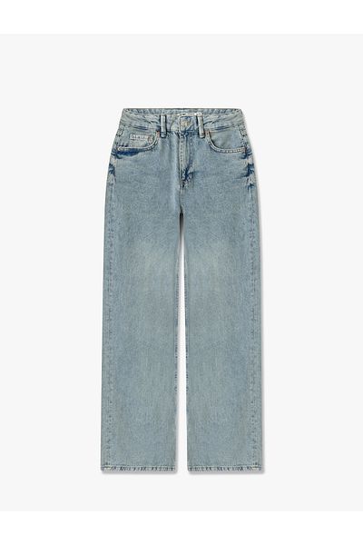 Koton Blugi skinny cu talie obișnuită cu picioare largi - Blugi cu picioare largi cu nasturi