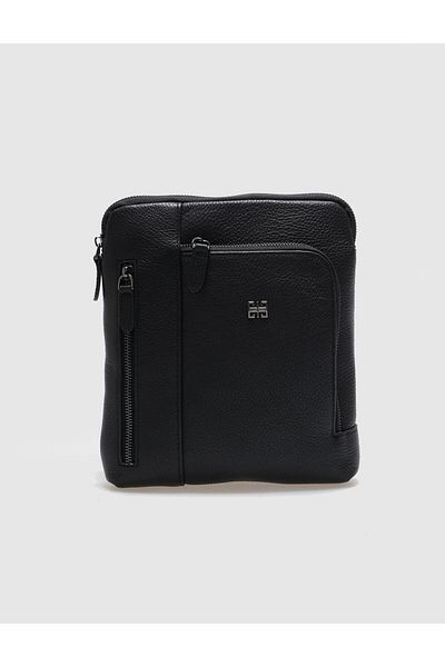 Cabani Genuine Leather Black Men's Messenger Bag