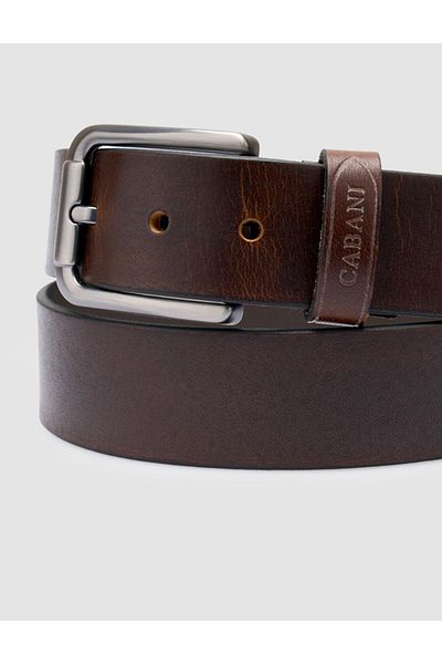 Cabani 100% Genuine Leather Brown Men's Classic Belt