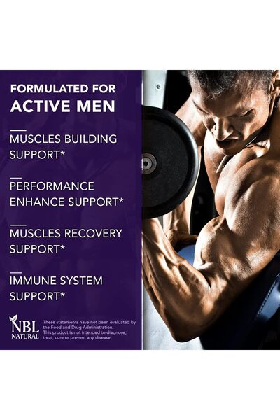 NBL Natural High Potency Multivitamins for Men, Muscle Health, Immune & Energy , 150 Tablets