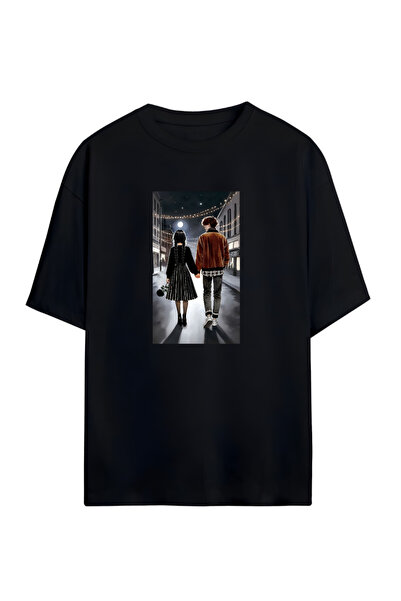 PERISENSE تي شيرت قطني ممشط كبير الحجم 100% قطن - تي شيرت صيفي مريح وفضفاض مط...