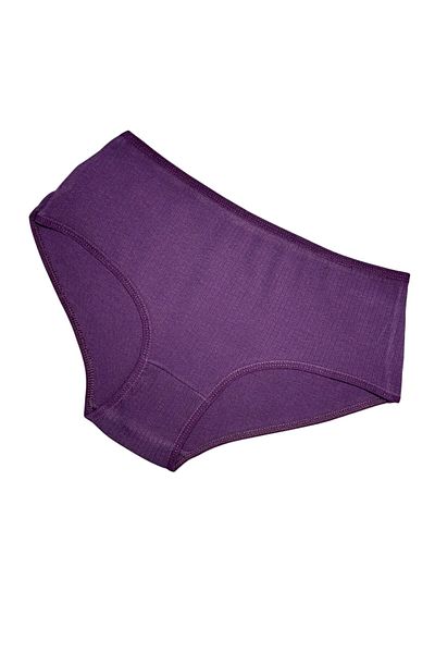 Gizli Butik Chiloți de damă din bumbac cu talie înaltă - Set de 3 mov