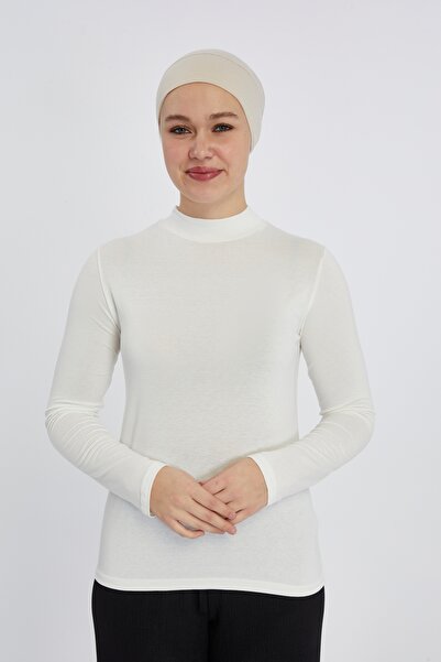 manolyaşal islamic hijab جسم نسائي عضوي خفيف الوزن بأكمام طويلة وياقة مدورة -...
