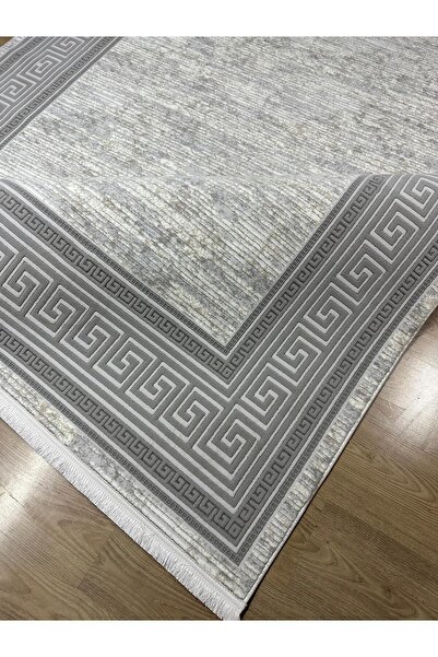 Zigana SARAR RUBY SERİSİ ÇERÇEVELİ AÇIK GRİ& KOYU GRİ Salon&Oturma Yatak Odası Koridor Halısı