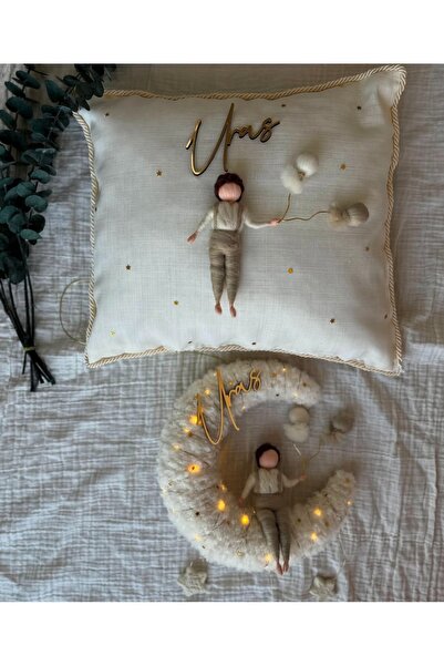 Tasarım Bebek kapı süsü yastık set, takı yastığı, bebek kapı süsü