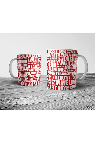Pixxa Valentine's Day - Dear Mug Cup Model 1, Valentine's Day