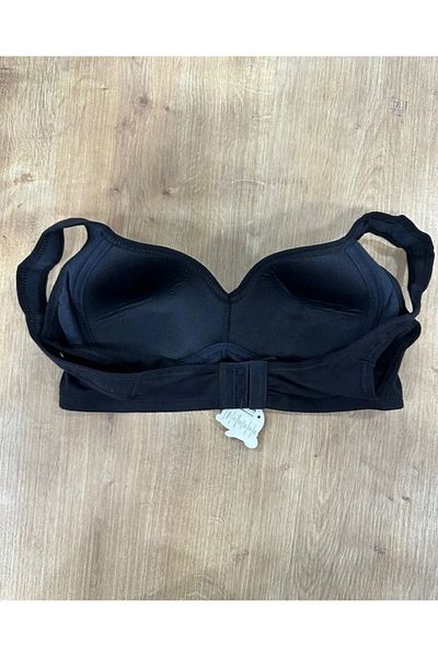 BEYAZTOPTAN Γυναικείο Σουτιέν Si̇yah Combed Cotton Sponge χωρίς σύρμα