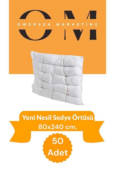 Moly New Generation Stretcher Shroud - 50Pcs, Elastic All Sides, Size 80*240