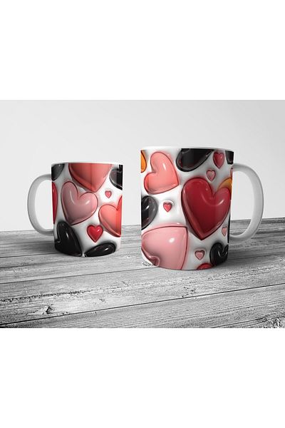Pixxa Valentine's Day - Valentine's Optical Illusion Mug Model 3