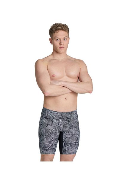 ARENA Arena Overview Swim Jammer - Black and White Refugee