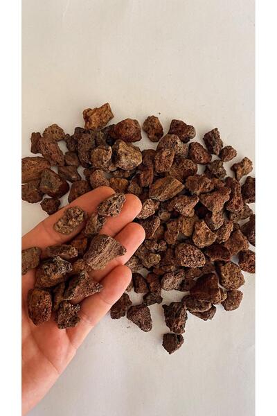 - Ponza Taşı Kırmızı Lav Taşı (1-4 Cm. Boyda / 3 Litre. ) Volkanik Curuf Dekoratif Ponza Taşı