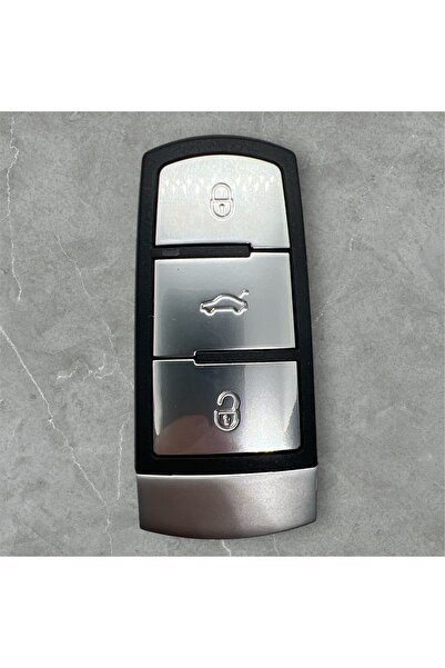 LUXE AKSESUAR Carcasă pentru telecomandă cu 3 butoane compatibilă cu Volkswagen Passat B6, B7