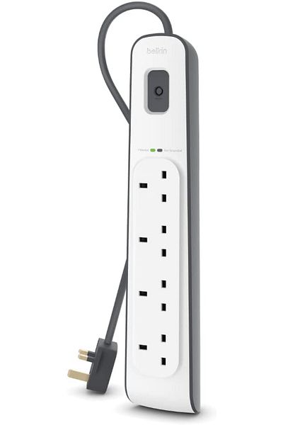 Belkin 4-outlet Surge Protection Extension Strip with 2M Power Cord